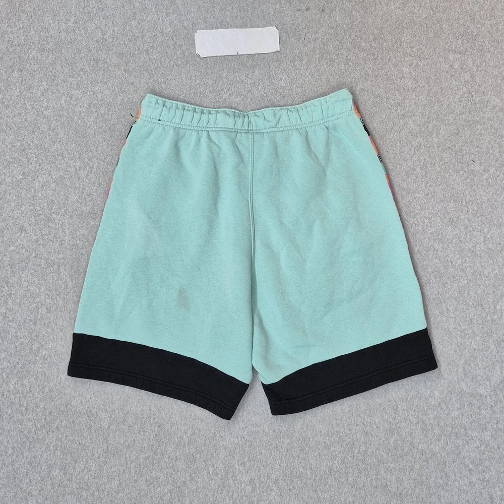 Jordan Men Activewear Shorts M Teal Embroidered Sweat Fleece AJ 11 Jumpman